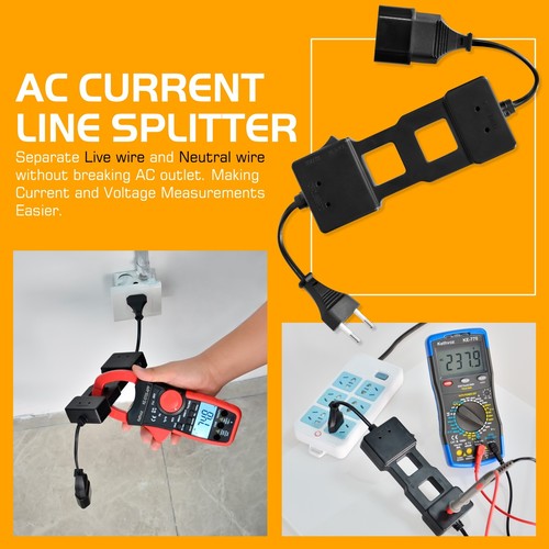 Digital Clamp Meter 1000A AC/DC Volt Current Multimeter 4000 Count Line Splitter - Picture 3 of 27