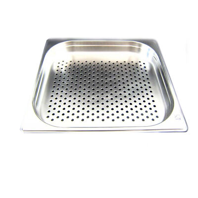 GN 2/3 Gastronormbehälter GN-Behälter Edelstahl 2,3 Liter Tiefe 40mm gelocht 