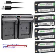 Kastar Battery Dual Charger for D-Li1 Ei-D-Li1 Trimble 38403 HP PhotoSmart 912