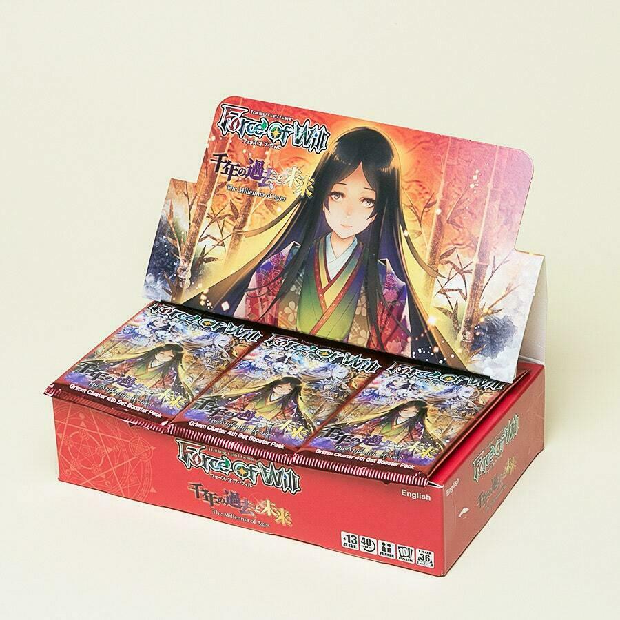the millennia of ages booster box Force Will Grimm Cluster of : Toys & Games lost cards seen in the TV series Force Of Will CCG The