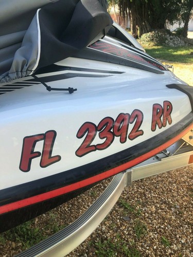 Custom Boat Registration Numbers PAIR Lettering Decals Vinyl Vessel jet ski - Picture 9 of 12