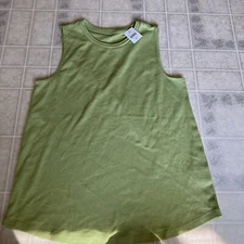 J. Jill Perfect Pima 100% Pima Cotton Medium Pea Pod Green Tank Top India