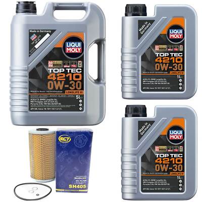 Motoröl Set Top Tec 4210 0W-30 LIQUI MOLY 7 Liter + Ölfilter für BMW 3er 325 E36