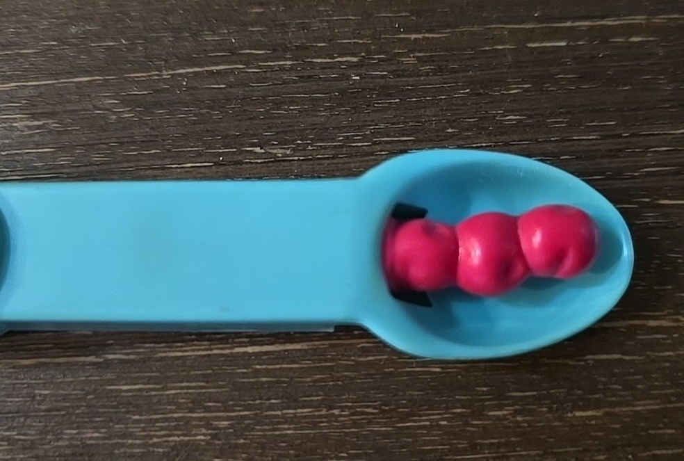 Baby All Gone Cherries Spoon Jar Lid Pretend Baby Food Toy Vintage 1991