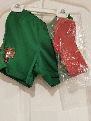 Portugal Nationalmannschaft 20/21 Shorts & Socken Größe 12-18 Monate neu ohne Etikett UVP £30