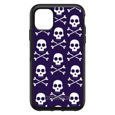 OtterBox Symmetry for Apple iPhone Pick Model - Purple White Skulls Pattern