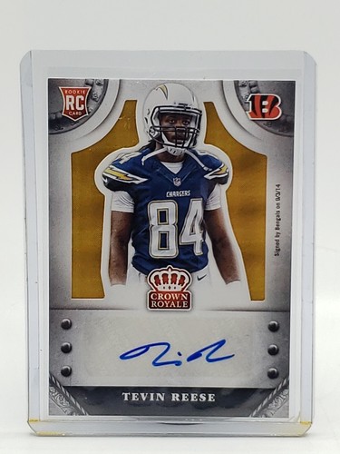 Tevin Resses 2014 Panini Crown Royale Signatures Gold 13/15 Tevin Reese #S-TR Rookie ...