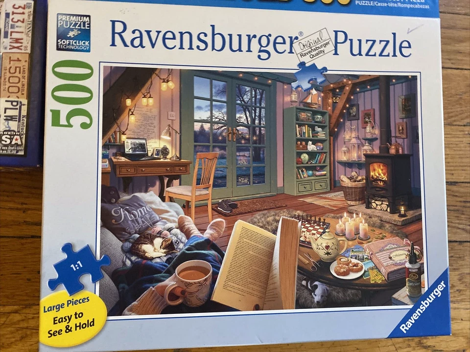 300 piezas 500 piezas Ravensburger White Mountain Acogedor Retiro Acogedor Cocina COMPLETO Foto 3 de 3