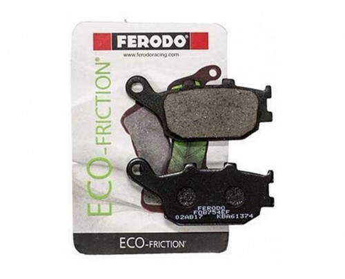 COPPIA PASTIGLIE FRENO POSTERIORI ORGANICHE ferodo HONDA CBR 600F 1991 AL 2006 - Foto 2 di 2