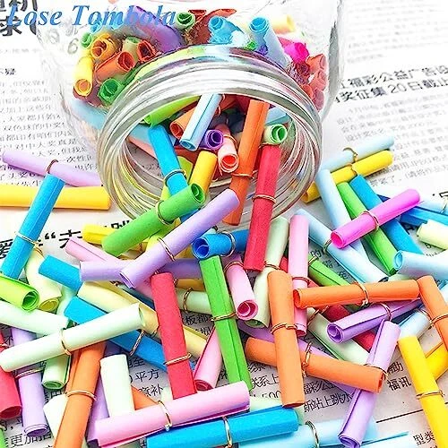 Lose Tombola 150 St Bunt Gemischt Tombola Lose Lose zum Selber Beschriften B... - Bild 5 von 7