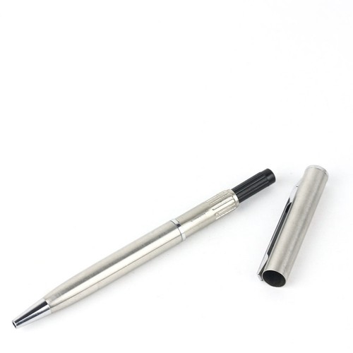 Mini Pocket-size Ballpoint Pen Metal Rotating Small Portable Oil Black Cute Pen - Picture 9 of 12
