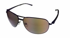 Umbro Mens Sunglass Brown, Solid Brown Lens Metal Sport Aviator GS08