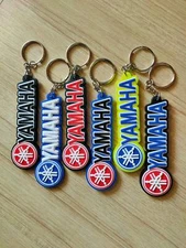 YAMAHA Long Keychain Rubber Keyring Motorcycle Bike Collectible Gift New Modern