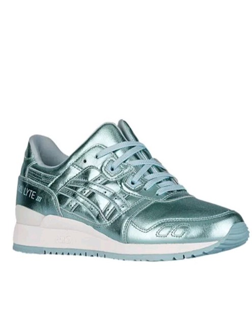 blue leather trainers womens