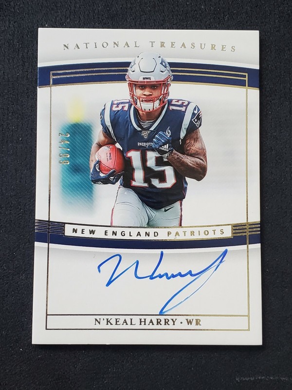 2019 National Treasures Rookie Signatures RPS SP /99 #7 N'Keal Harry R6220J