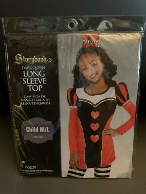 New Storybook Dark Queen Long Sleeve Shirt Top Child 