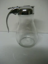 6 inch glass syrup server