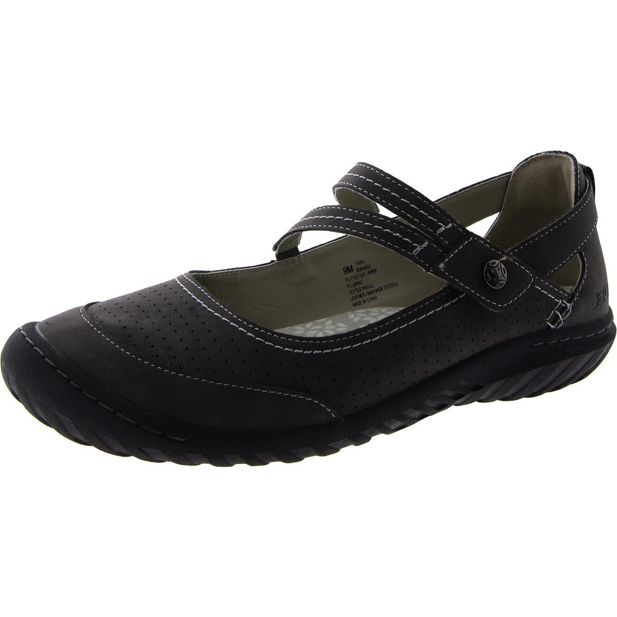 Женские слипоны Mary Janes от JBU by Jambu бежево-серого цвета, 9 средних размеров (B,M), BHFO 6754