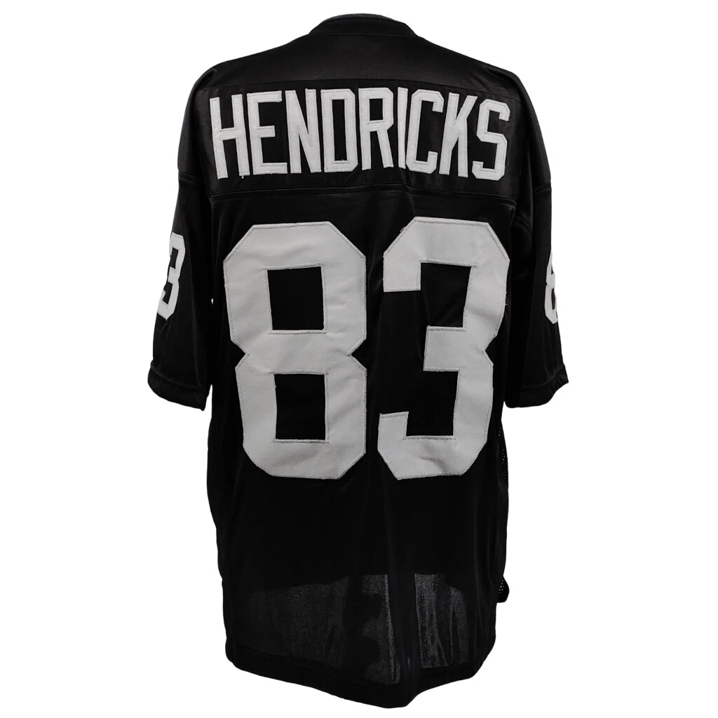 Ted Hendricks UNSIGNED CUSTOM Sewn Stitched Black Jersey M L XL 2XL 3XL