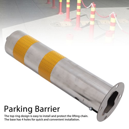 Barrera de estacionamiento poste de bolardo de seguridad de acero inoxidable 55 cm barrera de pila de estacionamiento - Imagen 19 de 23