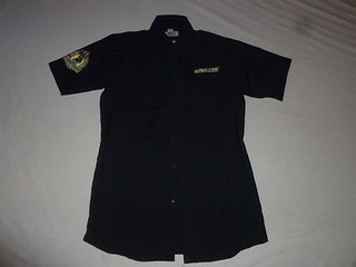 VINTAGE CAPCOM SPECIAL OPERATIONS SHIRT BUTTON UP SZ S BLACK MEGAMAN TRON BONNE