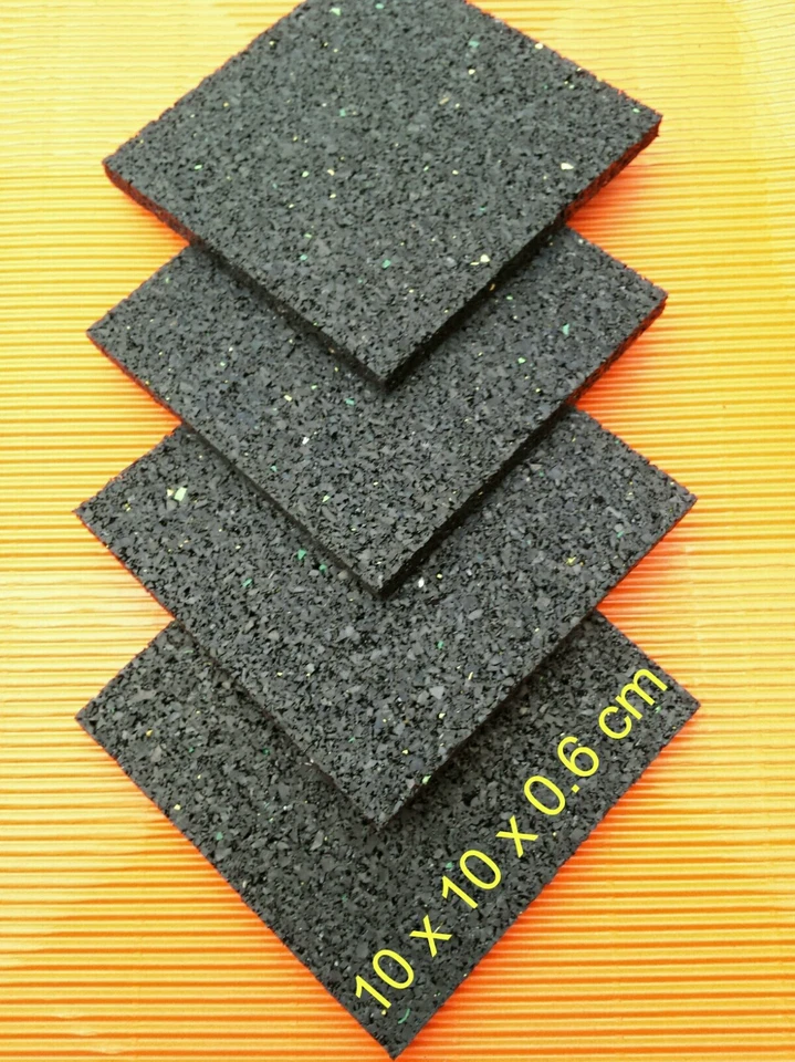 GMP (124€/m²) Bodenschutzmatte 10x10x0,6 cm Unterlage für Fitnessgeräte