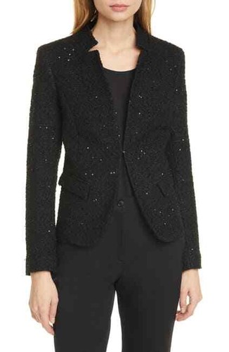 NWT Helene Berman Notch Collar Tweed 