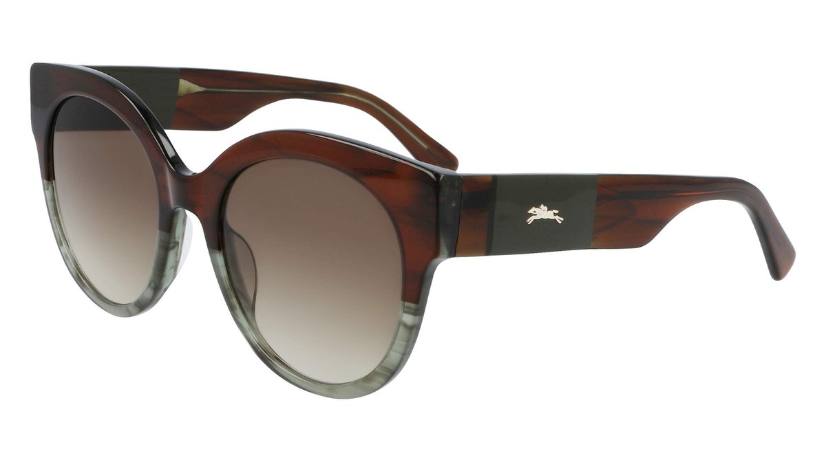 Longchamp Women\'s 56mm Black Sunglasses LO673S-001 Longchamp Grey Gradient Round Ladies Sunglasses LO673S 001  main image 3