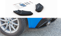 CUP Diffusor Seiten Ansatz Schwarz FüR BMW X2 F39 M Paket Rear Flaps Heckansatz