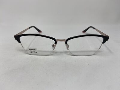 STEVE MADDEN KARISMA BLACK ROSE GOLD 54/17/135 EYEGLASSES FRAME :O86