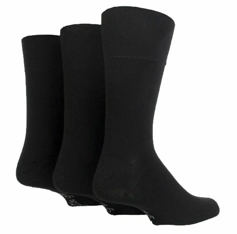 Mens Socks Extra Wide Fit Diabetic Loose Top Cotton Rich Sock 3, 6 & 12 Packs