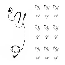10x PTT Earpiece for Motorola Radios RDM2070 RMU2080 CLS1110 BPR40 - Extra Long