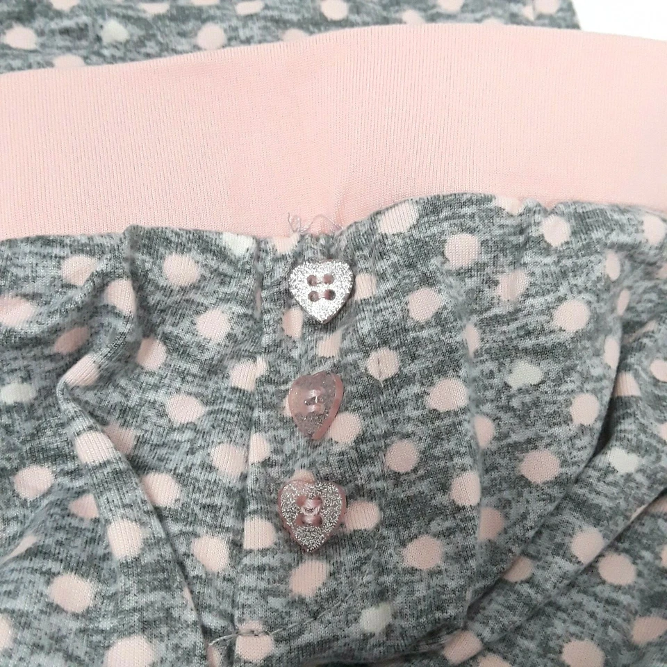 Betsey Johnson XXL Mujer Pijama Gris Corazón Lunares 3 Piezas Tank Shorts Pantalón Foto 3 de 4