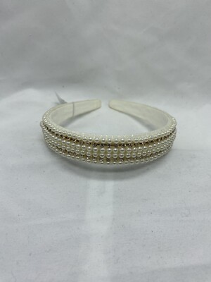 NWT J. Crew Ivory Pearl & Rhinestone Headband One Size NEW  display picture 2