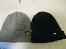 Adidas Unisex Beanie, 2-pack Double Layer for Warmth black/gray 0886 