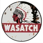 Vintage Style Metal Sign Wasatch Motor Oil Gas Station 14x14