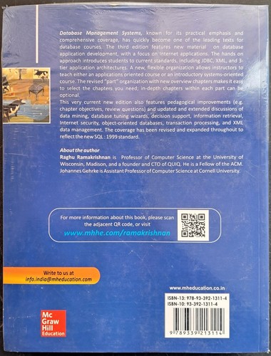 Database Management Systems 3e Paperback Book Indian Ed. Raghu Ramakrishnan VG - 第 4/4 張圖片