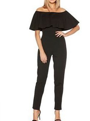 quiz frill jumpsuit
