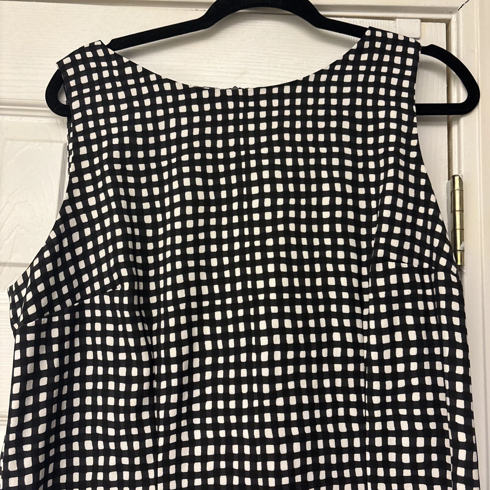 Abito tubino donna Alyx senza maniche taglia 16 nero bianco rosso. Ufficio casual