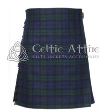 Black Watch Tartan 8 Yard Kilt Scottish traditional 8 Yard Kilt