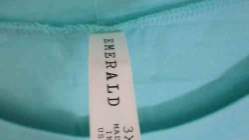 VESTIDO TÚNICA DE CROCHET VERDE ESMERALDA~Suave Como Nuevo~mangas 3/4~95% Rayón~Para mujer 3x~NUEVO CON ETIQUETAS - Imagen 3 de 5