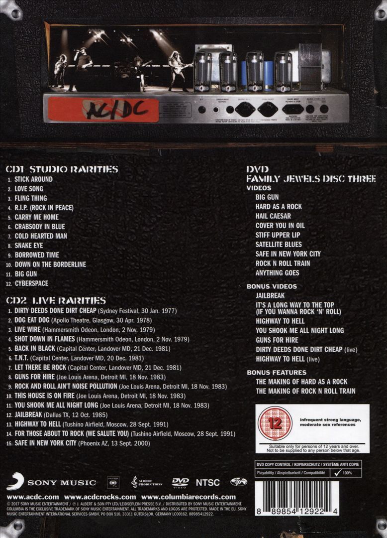 AC/DC - BACKTRACKS [CD & DVD] [DIGIPAK] NEW CD 889854129224| eBay