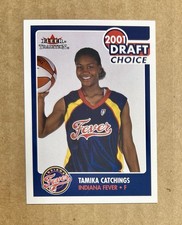 2001 Fleer Traditions WNBA TAMIKA CATCHINGS Fever Draft Choice Rookie Card RC. rookie card picture