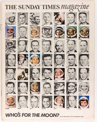 MOON Neil Armstrong APOLLO Buzz Aldrin SUNDAY TIMES November 1966 Harold Robbins