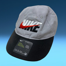 NEW Nike Toddler Size Strapback Hat Cap Embroidered Swoosh Gray  Black