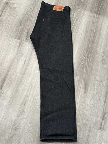 Levi 501 Jeans Men 35x30 Made In Mexico Button Fly Blank Tag Batwing