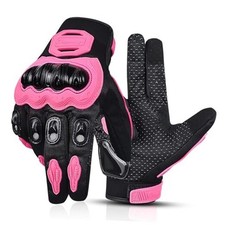Motorcycle Gloves for Women Touch Screen Summer Motorbike Dirt Bike Large pink