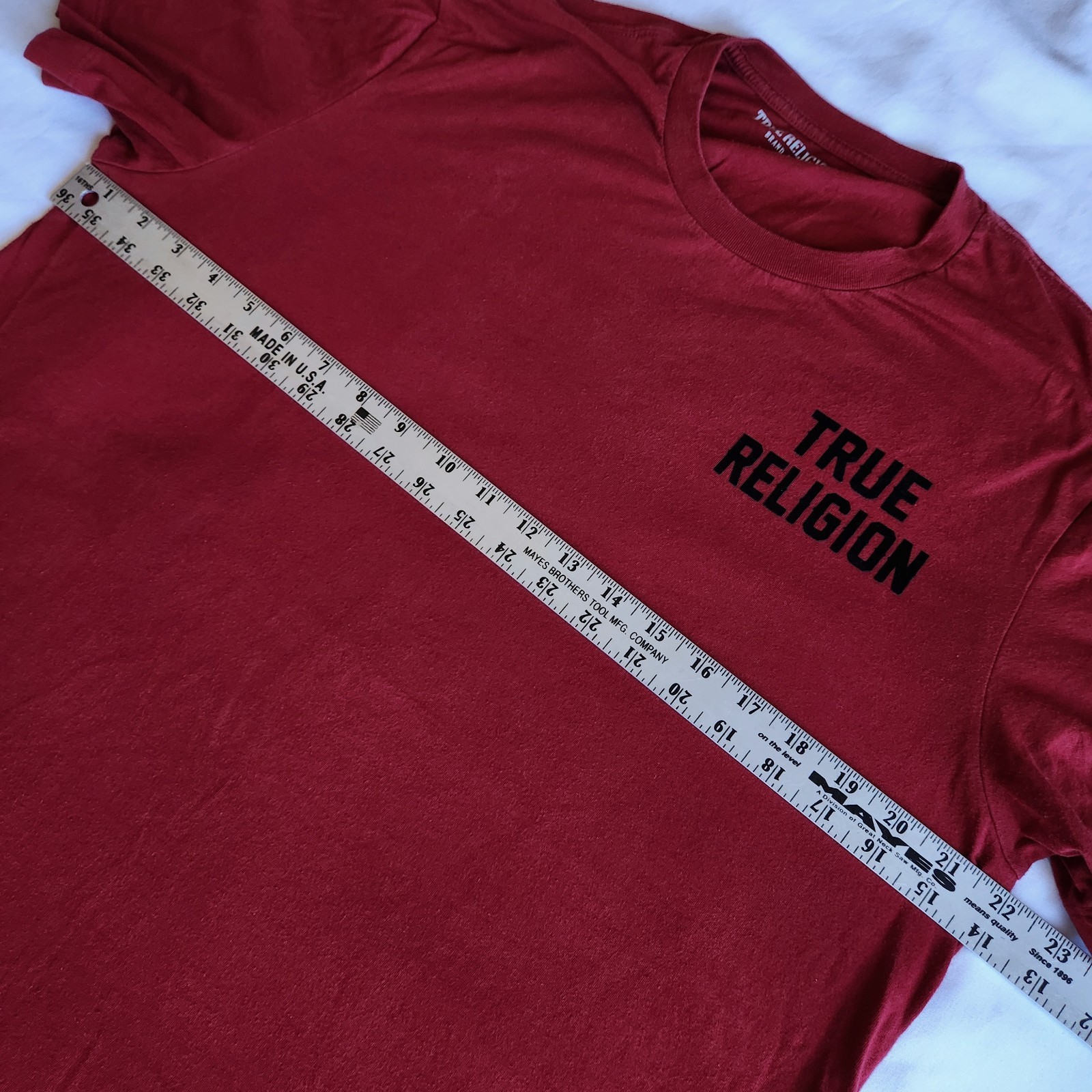 True Religion The Original Buddha Brand Logo Red LG Double-sided Graphic T-Shirt thumbnail 6
