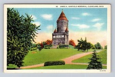 Cleveland OH-Ohio, James A Garfield Memorial, Antique, Vintage Souvenir Postcard