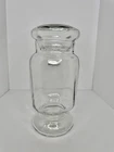 HTF Vintage MCM Blenko Glass 8311m Canister In Crystal W/lid And Label 1yr Only